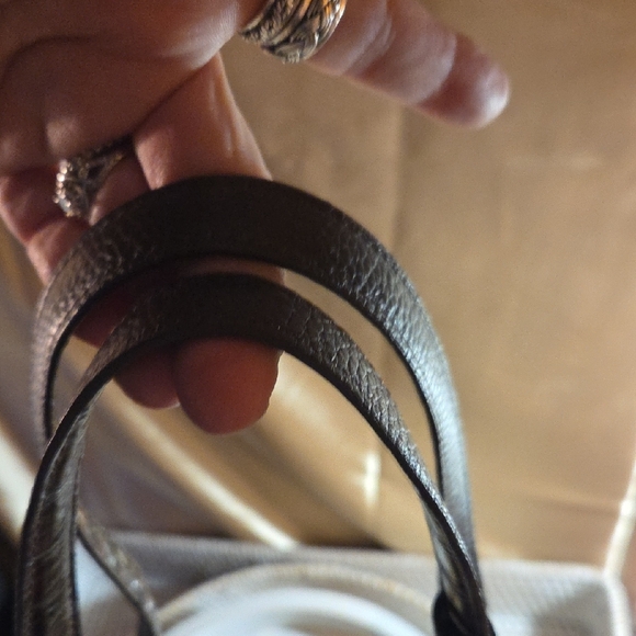 Brighton Beige and Black Woven Tote 13 X9 - Picture 6 of 7